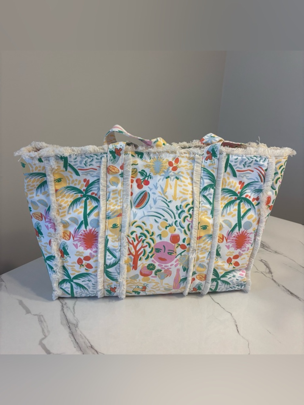 Roller Rabbit x Target Fringe Tote Bag - Picture 4 of 5